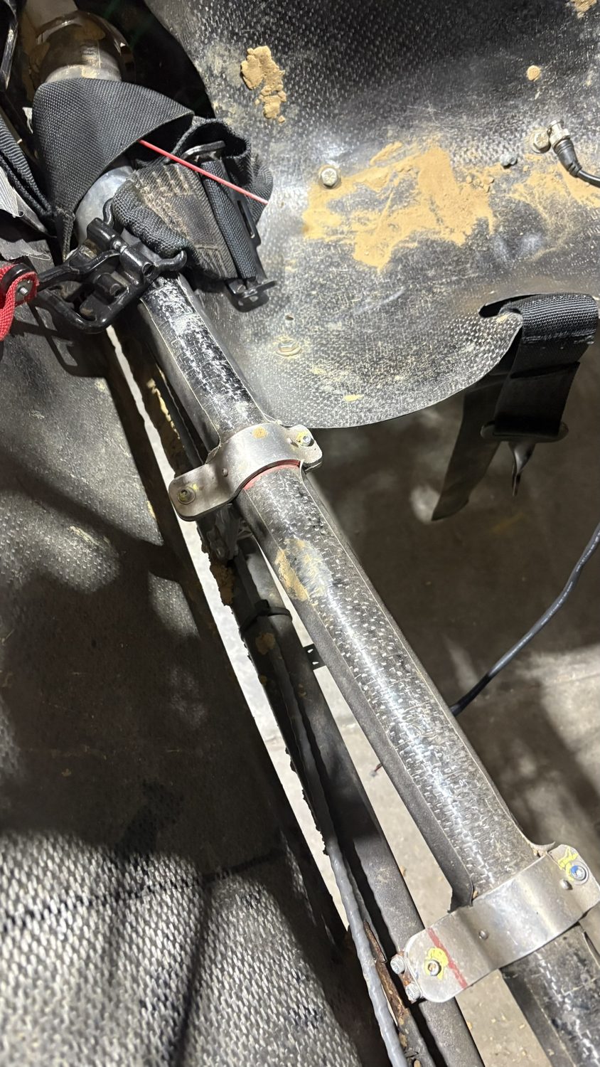 Prop shaft guard installed
