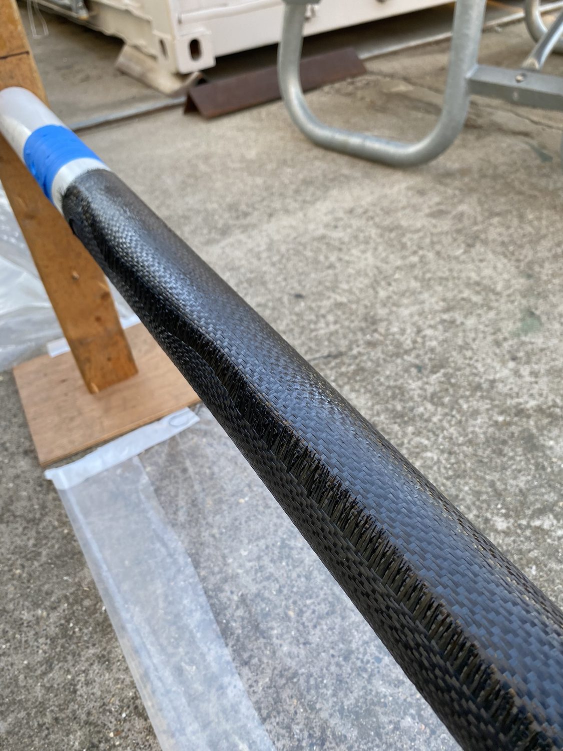 Prop shaft guard layup