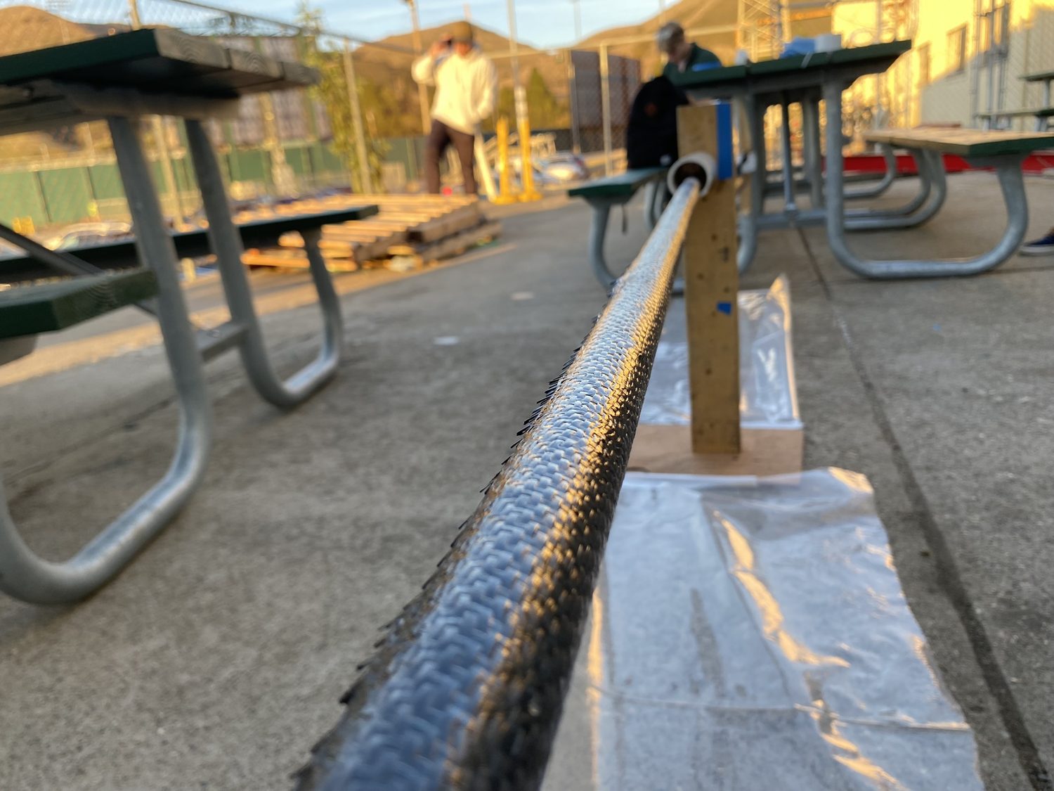 Smaller shaft layup