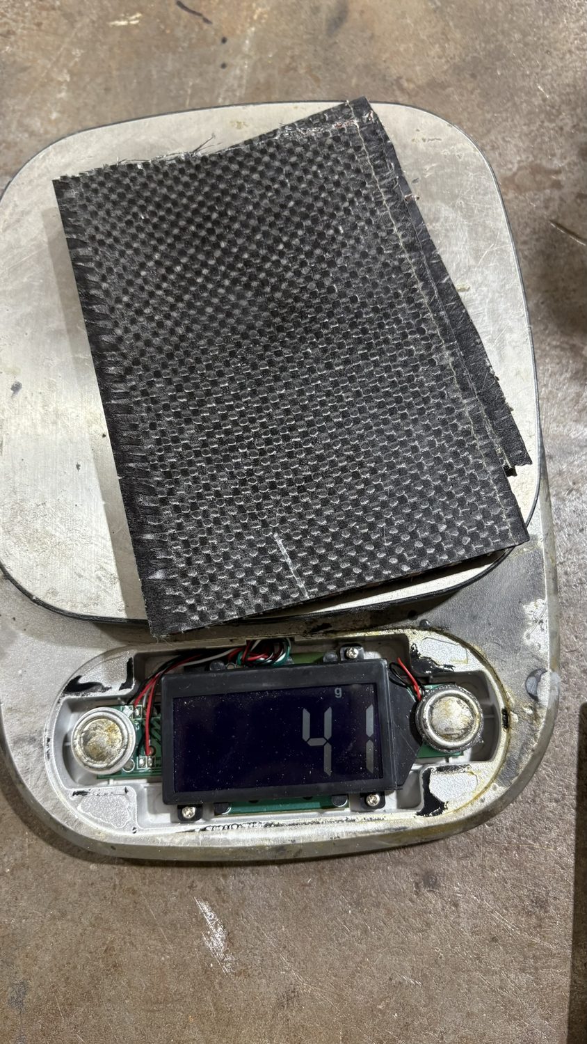 Carbon / Nomex honeycomb sample