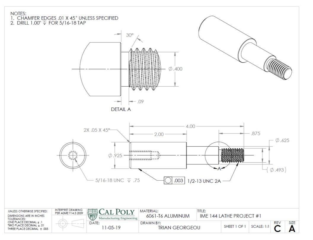 Part drawing