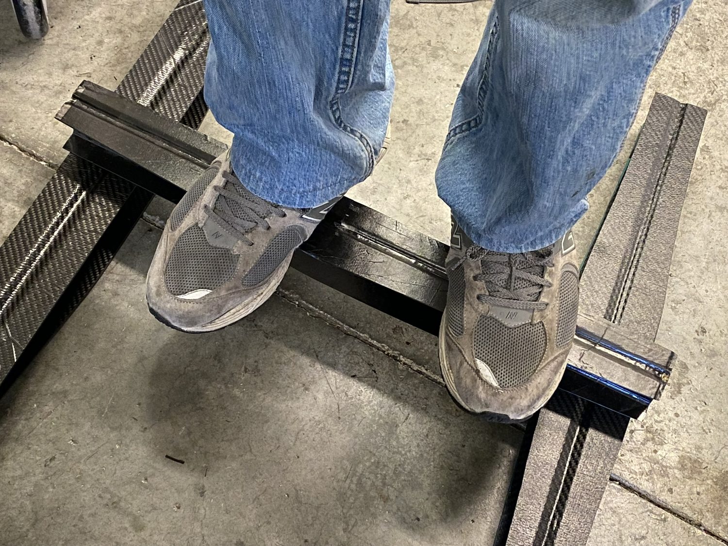 Standing on the beam, post-test